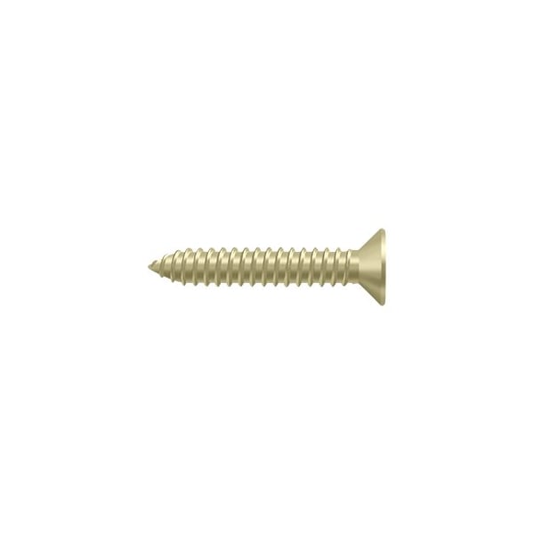 Deltana Wood Screw, #14, 1-1/2 in, Unlacquered Brass Brass Flat Head Phillips Drive SCWB14125U3-UNL - main